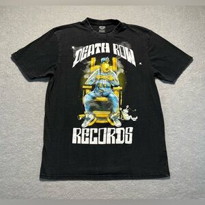 Death Row Records T-Shirt Men’s Black Medium 90s Hip Hop Rap Snoop Dogg